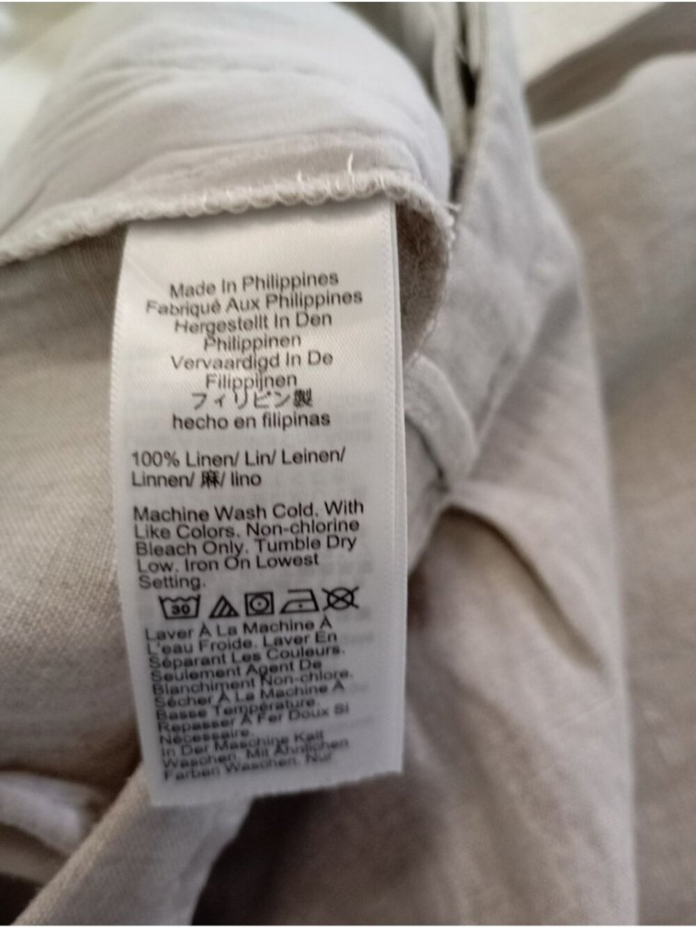 J.Crew Essential Wide Leg Linen Pants Beige Sz 10 Lightweight Tailored Trousers - Picture 7 of 14